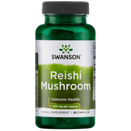 Swanson Reishi Mushroom 600 Mg - 60 kaps.