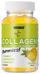 Weider Collagen Kolagen piękno i wsparcie od wewnątrz 50 żelek smak ananas