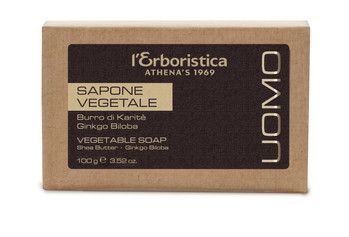 L'Erboristica - Mydło rośinne Uomo Classic z masłem Shea i miłorzębem japońskim 100 g