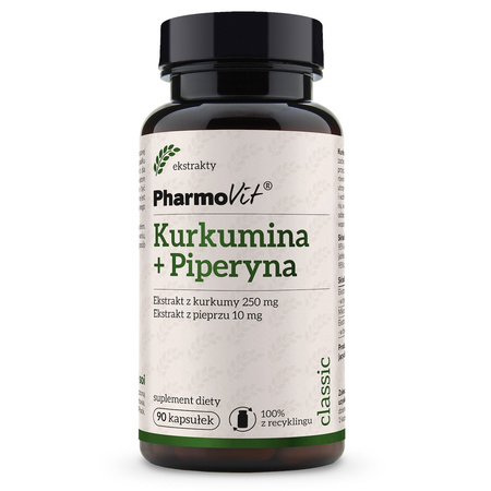 Pharmovit Kurkumina Piperyna ekstrakt 90 kapsułek