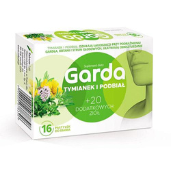Garda Tymianek i Podbiał 16 pastylek do ssania