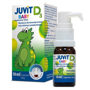 Juvit Baby witamina D3 dla niemowląt 10 ml