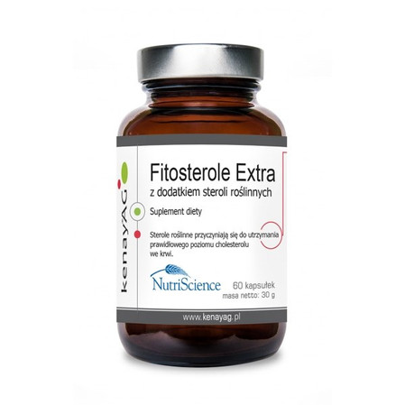 KENAY Fitosterole EXTRA na wsparcie układu sercowo-naczyniowego i prawidłowego poziomu cholesterolu 60 kaps.