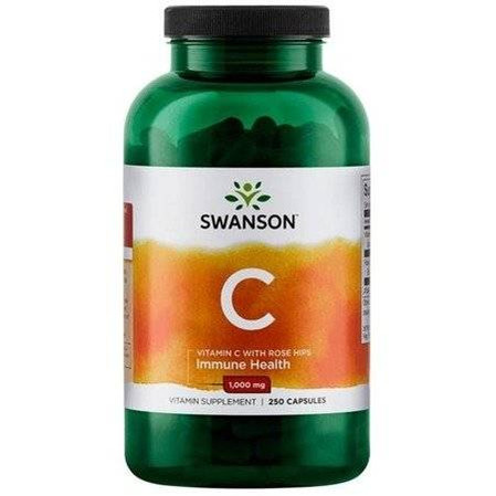 Swanson - Vitamin C with rose hips (1.000MG) - 90 kaps