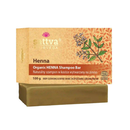 Sattva Organiczny szampon w kostce Henna 100g