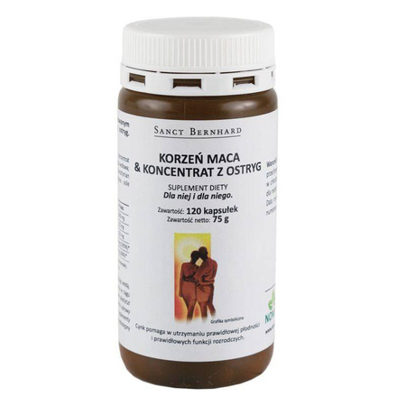 Korzeń Maca i koncentrat z ostryg (120 kaps.)
