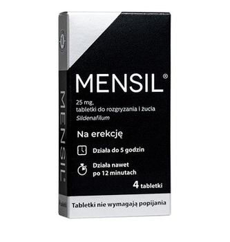 Mensil 25 mg d/rozgr. 4 tabl.
