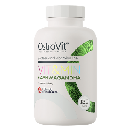 OstroVit VIT&MIN + Ashwagandha 120 tabl.