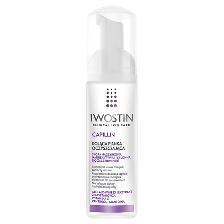 Iwostin Capillin Delikatna pianka oczyszczająca na naczynka 165 ml