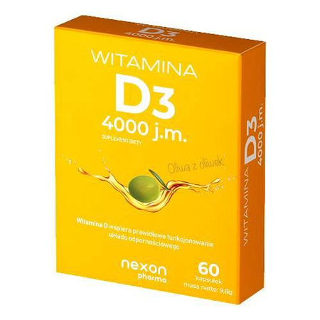 Nexon Witamina D3 4000 J.M. 60 kaps.