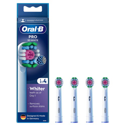 ORAL-B BRAUN KOŃCÓWKI EB18-4 3D WHITE "PRO"