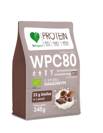 Aliness Białko serwatkowe WPC 80 Kakao BIO 345g