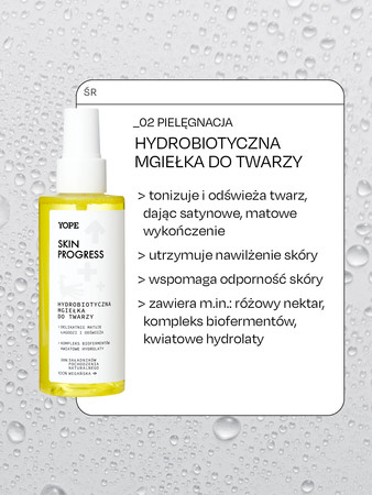 Yope - Skin Progress Hydrobiotyczna mgiełka do twarzy 150ml