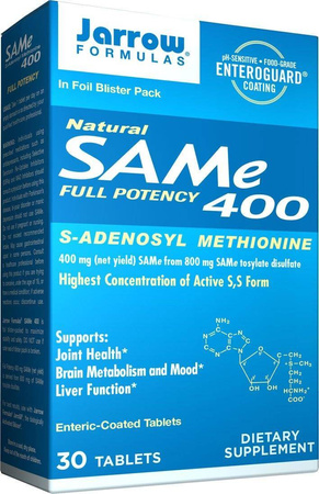 Jarrow Formulas SAMe 400 mg - 30 tabl.