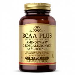 Solgar BCAA Plus aminokwasy 50 kaps.