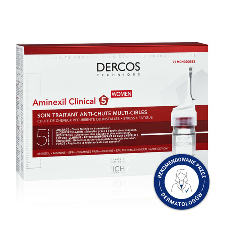 Vichy Aminexil Clinical 5 wypadanie włosów 21 ampułek