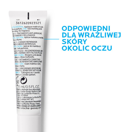 La Roche-Posay − Hyalu B5 XL, nawilżający krem pod oczy z kwasem hialuronowym − 15 ml