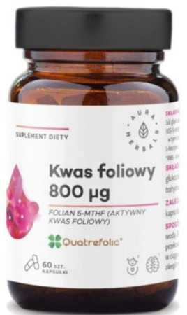 Aura Herbals Kwas Foliowy 60 kaps.