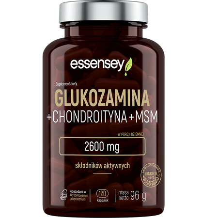 ESSENSEY GLUKOZAMINA + CHONDROITYNA + MSM 120 kaps.