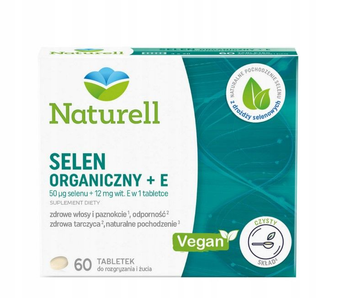 Naturell Selen organiczny + E 60 tabletek do ssania