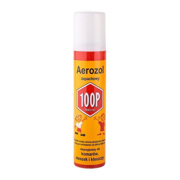 100P aerozol zapachowy, spray na komary, meszki i kleszcze 75 ml