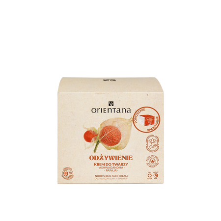 Orientana - Odżywczy krem do twarzy, Ashwagandha 40ml