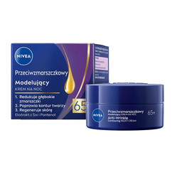 Przeciwzmarszczkowy modelujący krem na noc 65+ 50ml