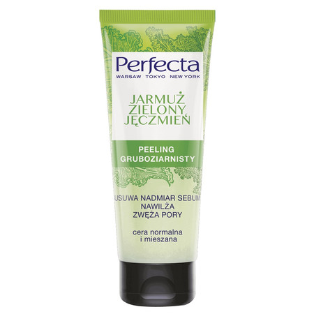 Perfecta Oczyszczanie Peeling gruboziarnisty Jarmuż i Zielony Jęczmień 75ml