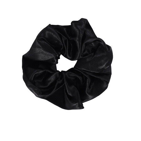 Lilu satynowa gumka do włosów scrunchie Black