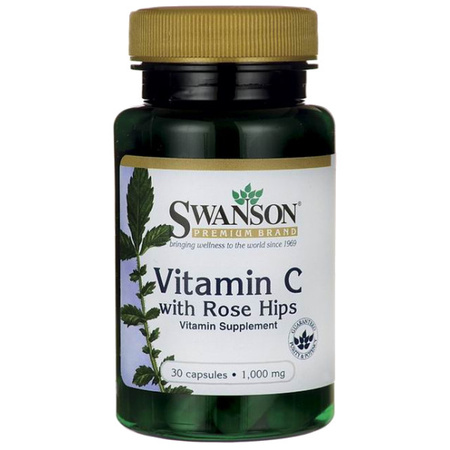Swanson Witamina C Z Dziką Różą 1000 Mg 30 K