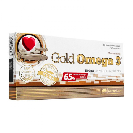 Olimp Labs Gold omega 3 - 1000 mg 65% - 60 kaps.
