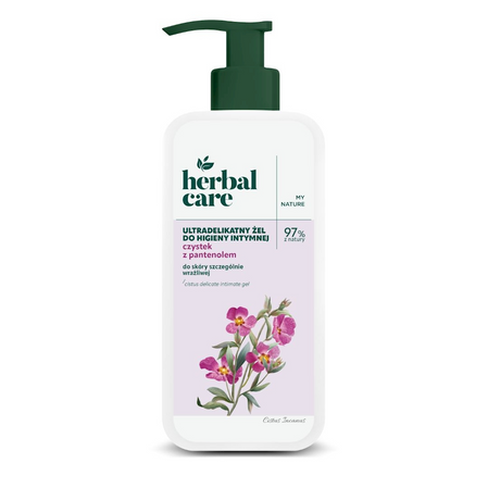 HERBAL CARE Żel do higieny intymnej ultradelikatny czystek i pantenol 330ml FARMONA