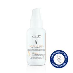 Vichy Capital Soleil UV-Age Daily lekki fluid koloryzujący SPF50+ 40 ml