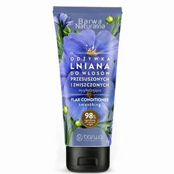 Naturalna wygładzająca lniana odżywka do włosów przesuszonych i zniszczonych 200ml