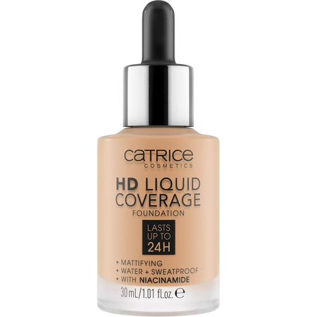 HD Liquid Coverage Foundation 24H matujący podkład do twarzy 042 Sandy Rose 30ml