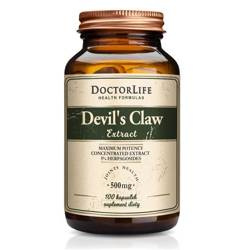 Doctor Life Devil's Claw Extract diabelski szpon czarci pazur 500mg suplement diety 100 kaps.