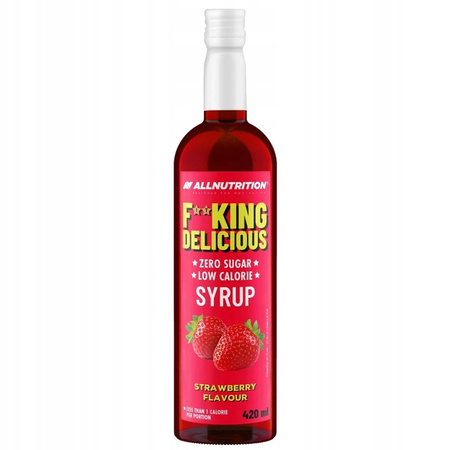 ALLNUTRITION Fitking Delicious Syrop smak truskawka 420 ml