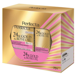 24K Gold & Rose Oil zestaw krem do twarzy 70+ 50ml + krem pod oczy 15ml