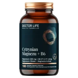 Doctor Life Cytrynian Magnezu + Witamina B6  - 100 kaps.