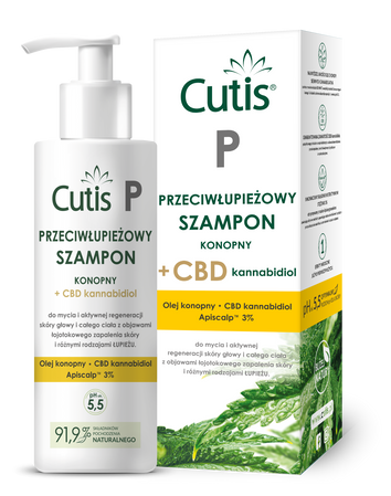 Cutis P- Przeciwłupieżowy Szampon Konopny + CBD 150 ml