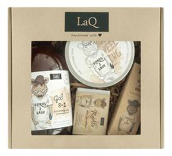 LaQ Zestaw prezentowy dla mężczyzn Dzik (żel p/pr 500ml+olejek 30ml+mydło kostka 85g+peeling 200ml) 1op.