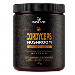 SolveLabs Cordyceps (Cordyceps Sinensis) 10:1, naturalne wsparcie energii i odporności 100 g