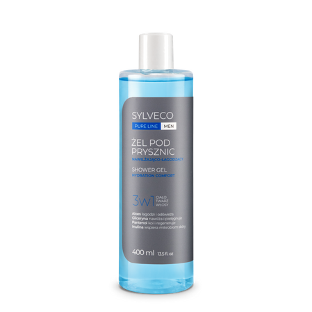 Sylveco Pure Line Men Żel pod prysznic 3w1 nawilżająco-łagodzący 400ml