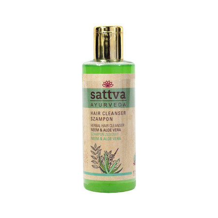 Sattva - Szampon do włosów ziołowy Neem i Aloes210 ml