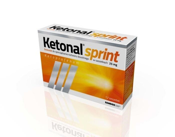 Ketonal Sprint 25 mg 12 sasz.