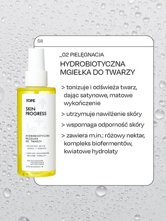 Yope - Skin Progress Hydrobiotyczna mgiełka do twarzy 150ml