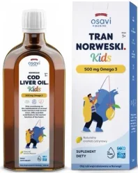 OSAVI Tran Norweski Kids 500 mg Omega 3 - smak cytrynowy (500 ml)