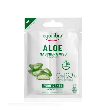 Equilibra Aloesowa oczyszczająca maseczka do twarzy 2 x 7,5ml