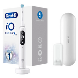 ORAL-B BRAUN SZCZOTECZKA ELEKTRYCZNA iO SERIES 7N WHITE ALABA IOM7.1A1.1BD (5 programów, 1 końcówka, 1 etui)