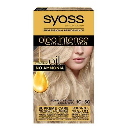 Schwarzkopf Syoss Farba do włosów Oleo 10-50 popielaty blond 1op.